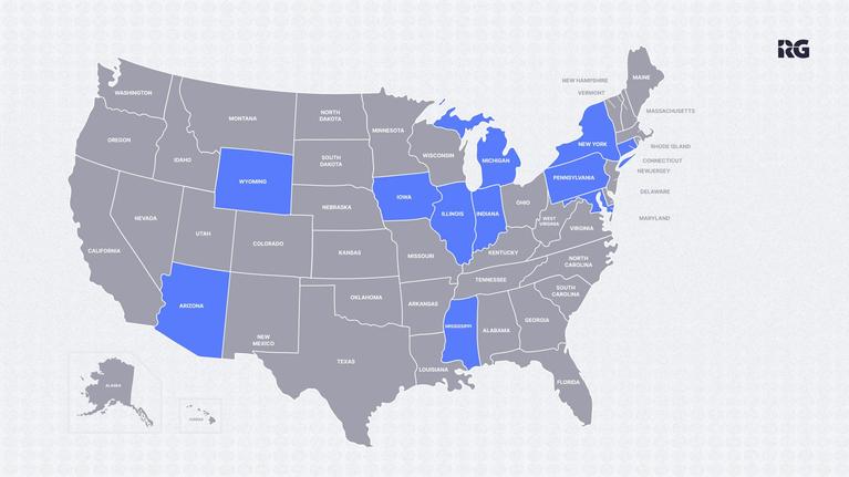 States where FanDuel has retail locations