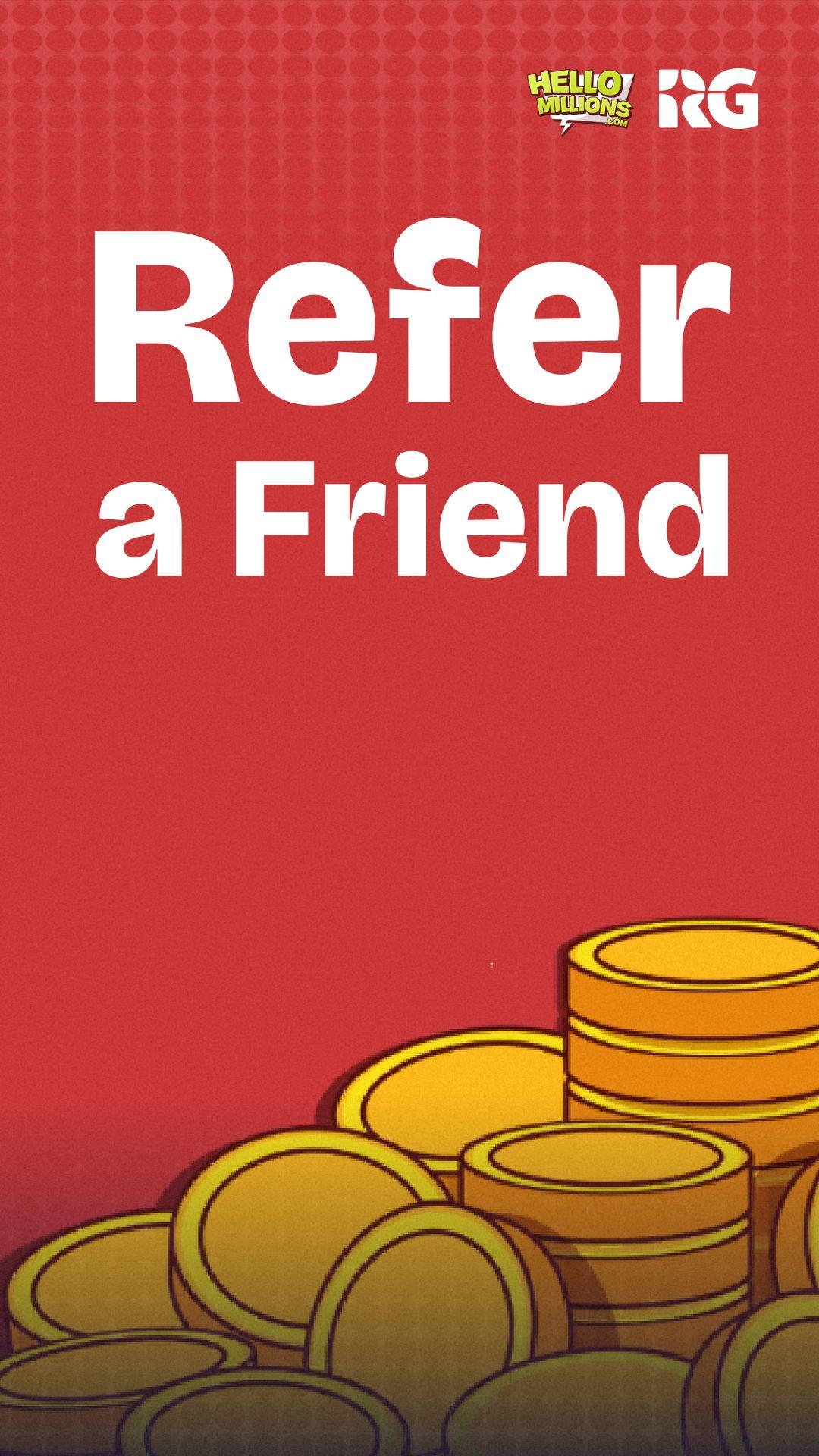 The Hello Millions Sweeps Casino Refer a Friend Bonus