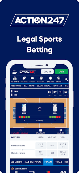 Action 24/7 Sportsbook App