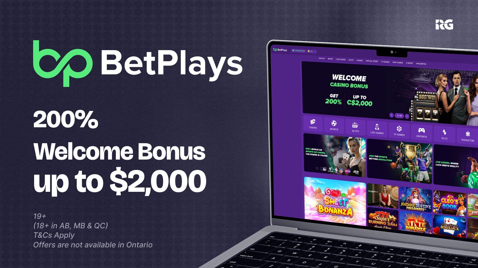 BetPlays Welcome Bonus Up to $2,000