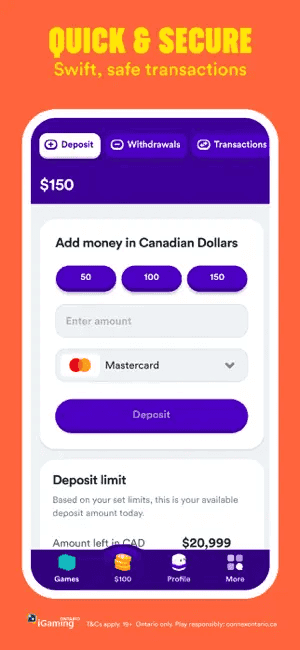 Casumo iOS App Payments