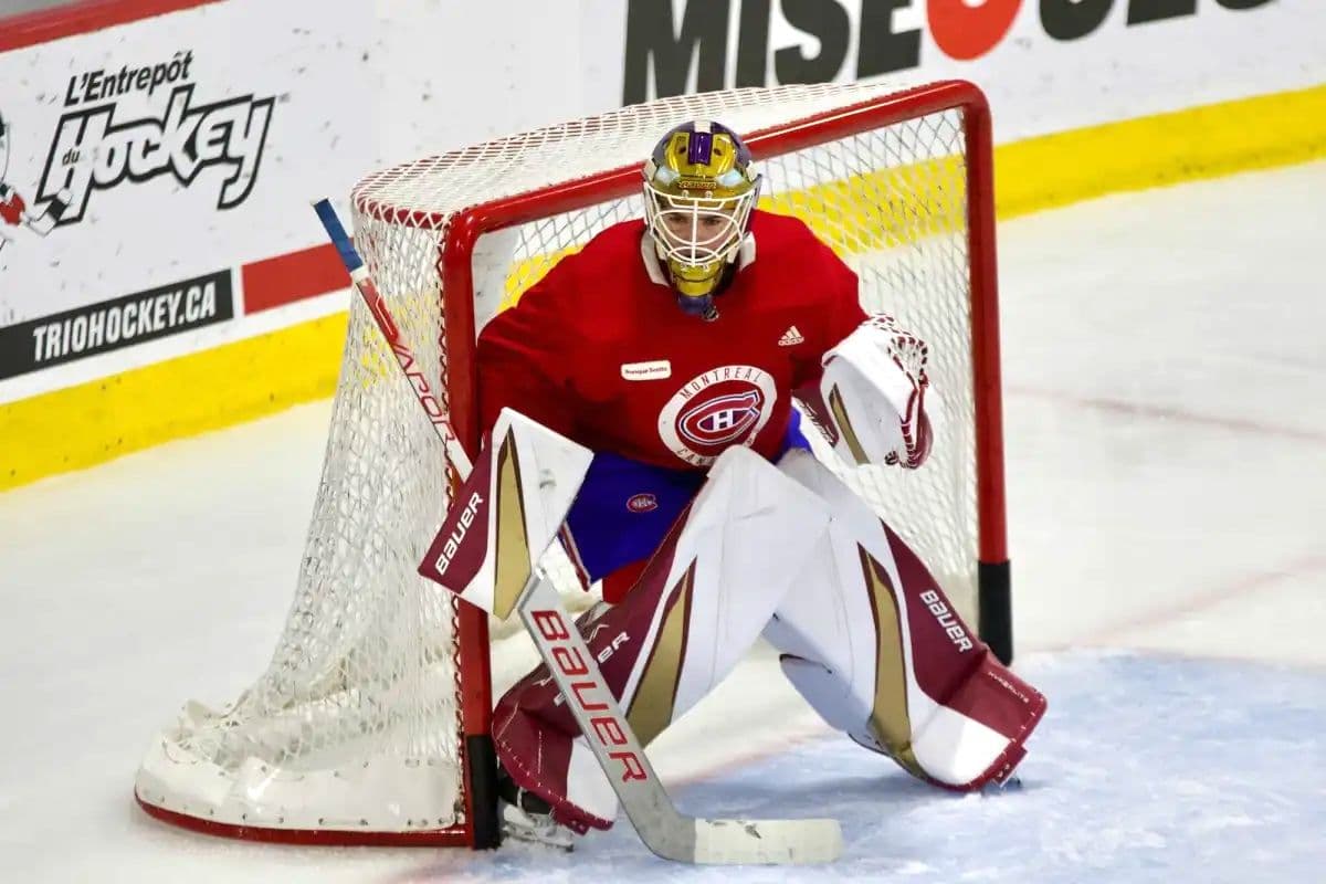 Jacob Fowler at Canadiens development camp