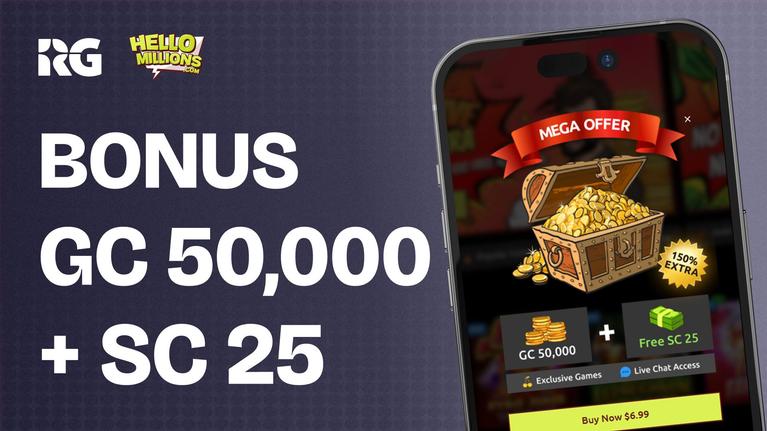 Hello Millions Sweeps Casino Welcome Bonus