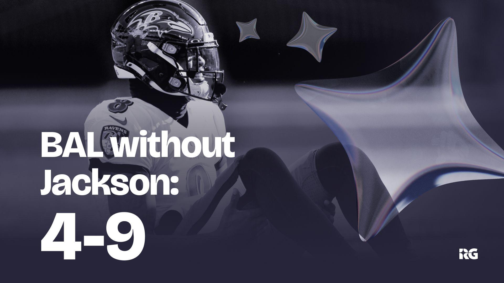 The Baltimore Ravens record without Lamar Jackson.