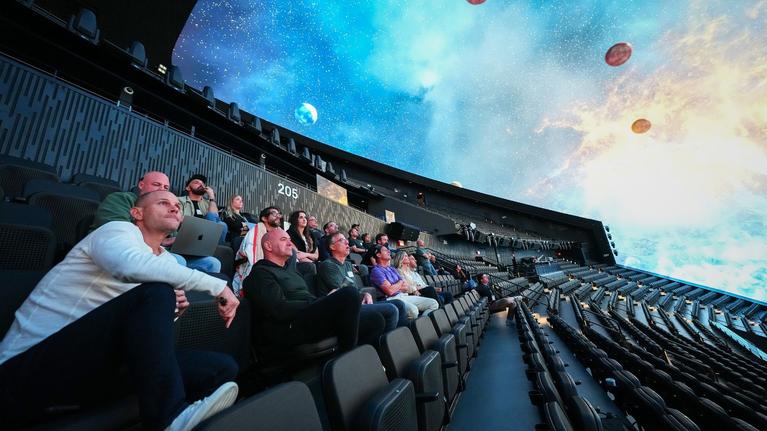 Dana White exploring Las Vegas Sphere