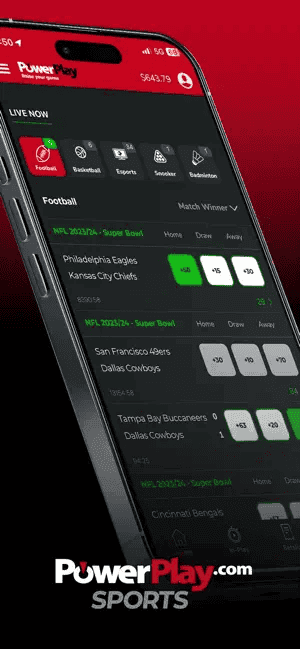 The PowerPlay Mobile Sportsbook App