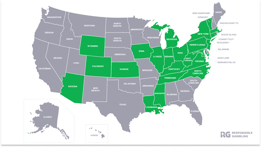 FanDuel Legal States Map