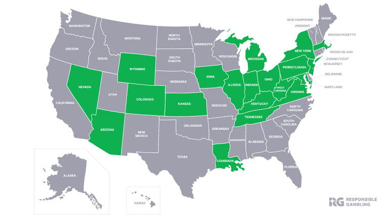 Where is Caesars Legal in USA?