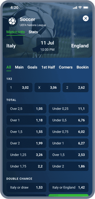 20Bet iOS App