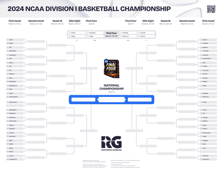 March Madness Downloadable Bracket