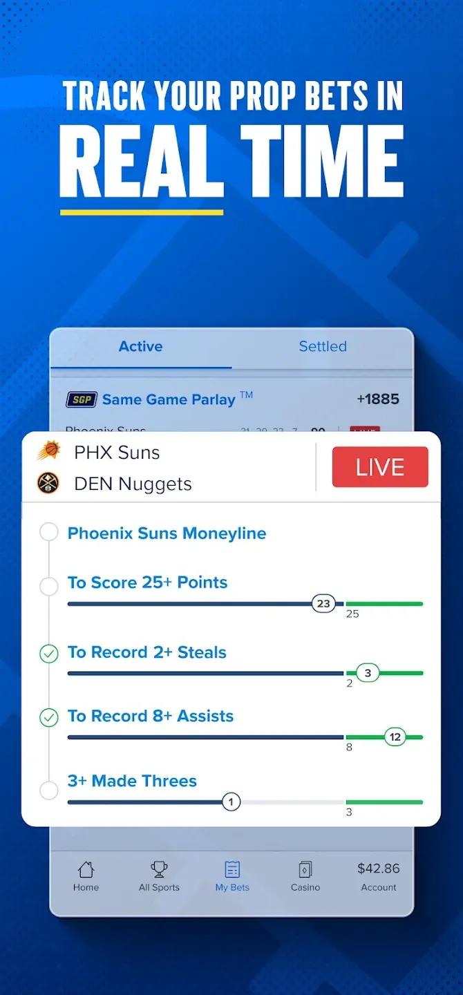FanDuel Sportsbook App Homepage