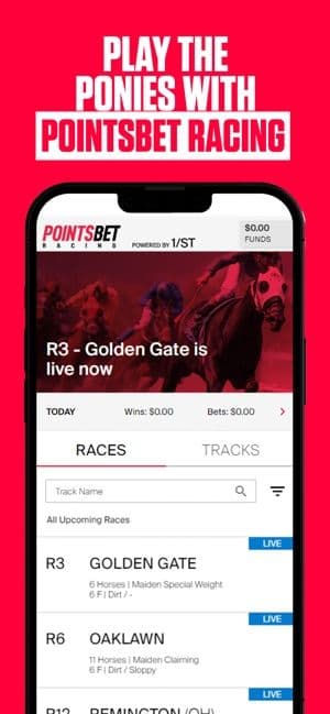 PointsBet iOS Racing App