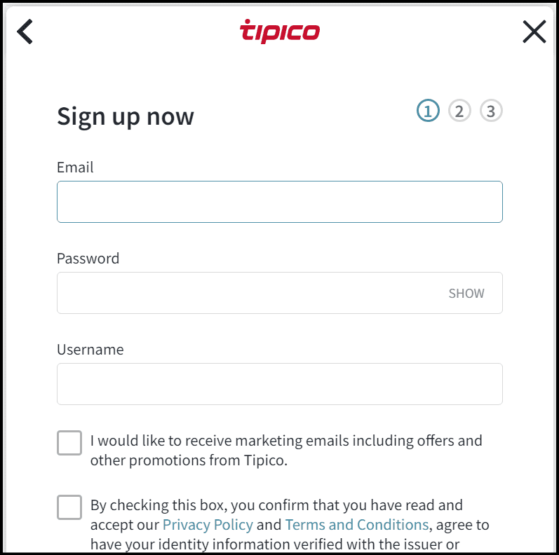 How to Sign-Up at Tipico Sportsbook