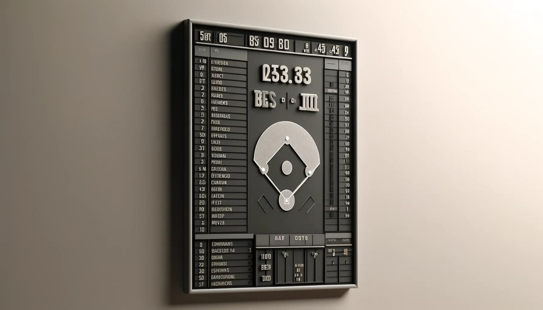 Vintage Odds Board for MLB Betting